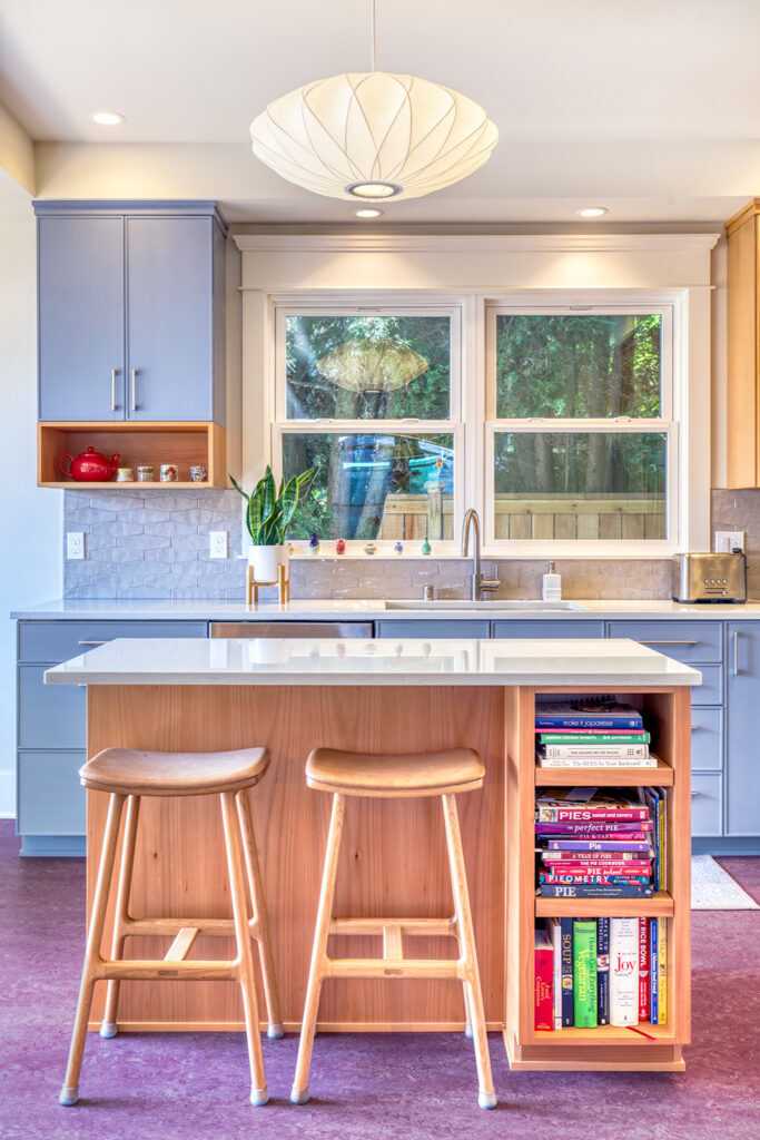 Colorful kitchen in Ballard